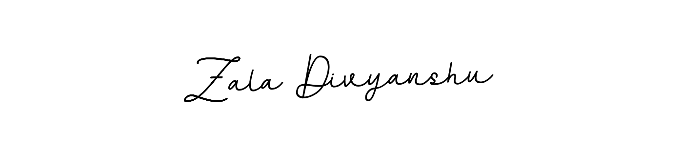 It looks lik you need a new signature style for name Zala Divyanshu. Design unique handwritten (BallpointsItalic-DORy9) signature with our free signature maker in just a few clicks. Zala Divyanshu signature style 11 images and pictures png