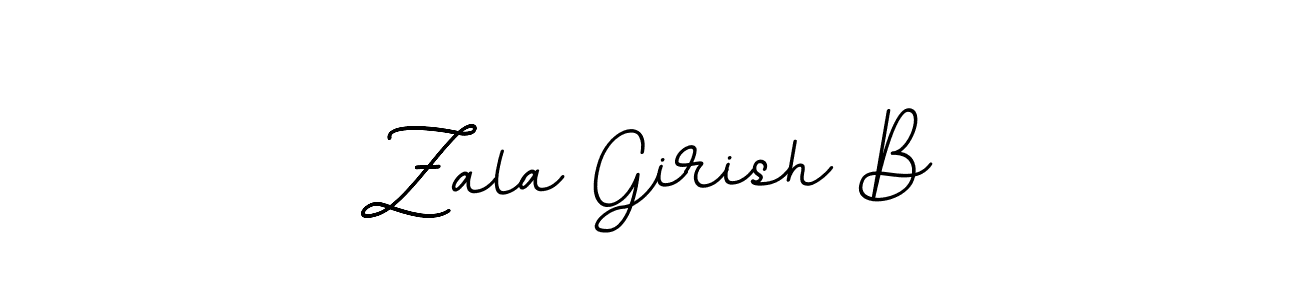 This is the best signature style for the Zala Girish B name. Also you like these signature font (BallpointsItalic-DORy9). Mix name signature. Zala Girish B signature style 11 images and pictures png