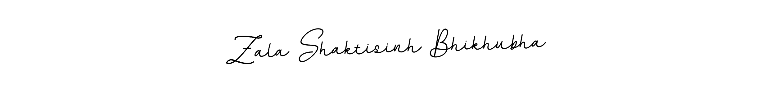 Create a beautiful signature design for name Zala Shaktisinh Bhikhubha. With this signature (BallpointsItalic-DORy9) fonts, you can make a handwritten signature for free. Zala Shaktisinh Bhikhubha signature style 11 images and pictures png