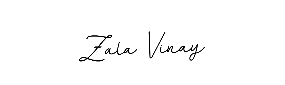 You should practise on your own different ways (BallpointsItalic-DORy9) to write your name (Zala Vinay) in signature. don't let someone else do it for you. Zala Vinay signature style 11 images and pictures png