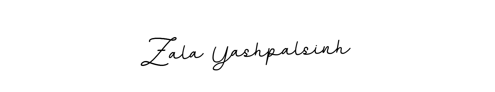 Design your own signature with our free online signature maker. With this signature software, you can create a handwritten (BallpointsItalic-DORy9) signature for name Zala Yashpalsinh. Zala Yashpalsinh signature style 11 images and pictures png