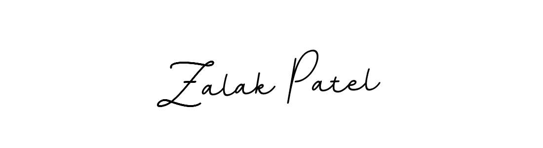 The best way (BallpointsItalic-DORy9) to make a short signature is to pick only two or three words in your name. The name Zalak Patel include a total of six letters. For converting this name. Zalak Patel signature style 11 images and pictures png