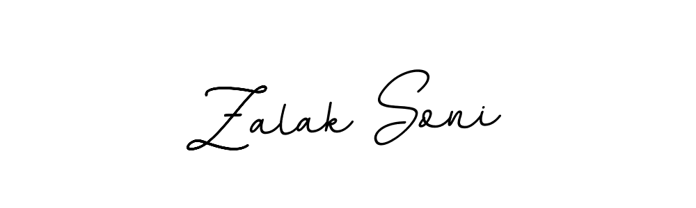 You should practise on your own different ways (BallpointsItalic-DORy9) to write your name (Zalak Soni) in signature. don't let someone else do it for you. Zalak Soni signature style 11 images and pictures png