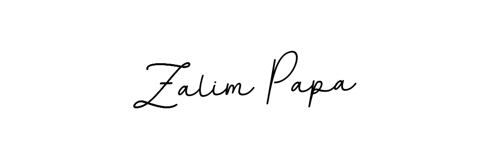Design your own signature with our free online signature maker. With this signature software, you can create a handwritten (BallpointsItalic-DORy9) signature for name Zalim Papa. Zalim Papa signature style 11 images and pictures png
