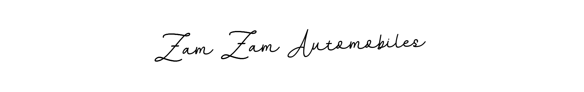 Make a beautiful signature design for name Zam Zam Automobiles. With this signature (BallpointsItalic-DORy9) style, you can create a handwritten signature for free. Zam Zam Automobiles signature style 11 images and pictures png