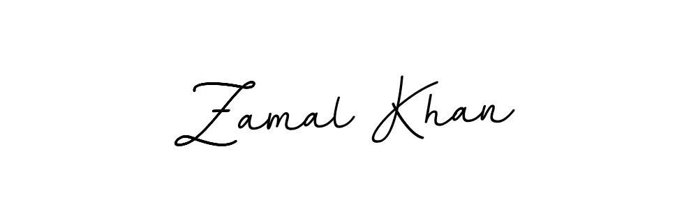 Create a beautiful signature design for name Zamal Khan. With this signature (BallpointsItalic-DORy9) fonts, you can make a handwritten signature for free. Zamal Khan signature style 11 images and pictures png