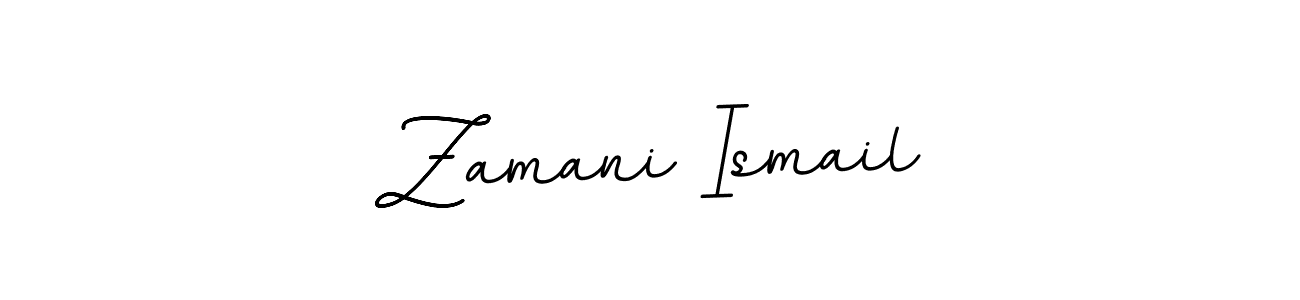 Create a beautiful signature design for name Zamani Ismail. With this signature (BallpointsItalic-DORy9) fonts, you can make a handwritten signature for free. Zamani Ismail signature style 11 images and pictures png