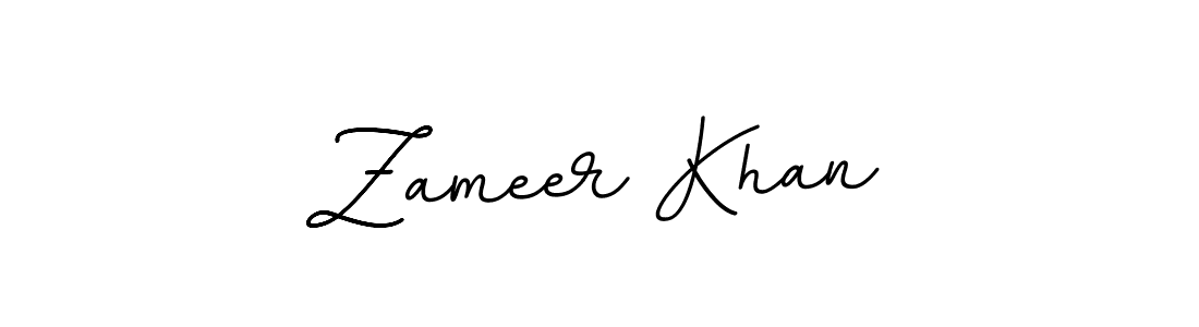 How to make Zameer Khan name signature. Use BallpointsItalic-DORy9 style for creating short signs online. This is the latest handwritten sign. Zameer Khan signature style 11 images and pictures png