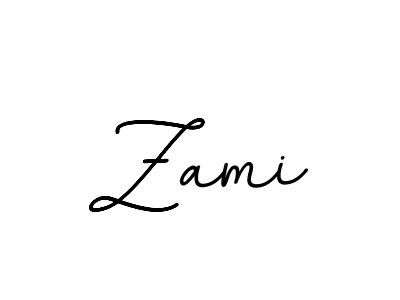 How to make Zami name signature. Use BallpointsItalic-DORy9 style for creating short signs online. This is the latest handwritten sign. Zami signature style 11 images and pictures png