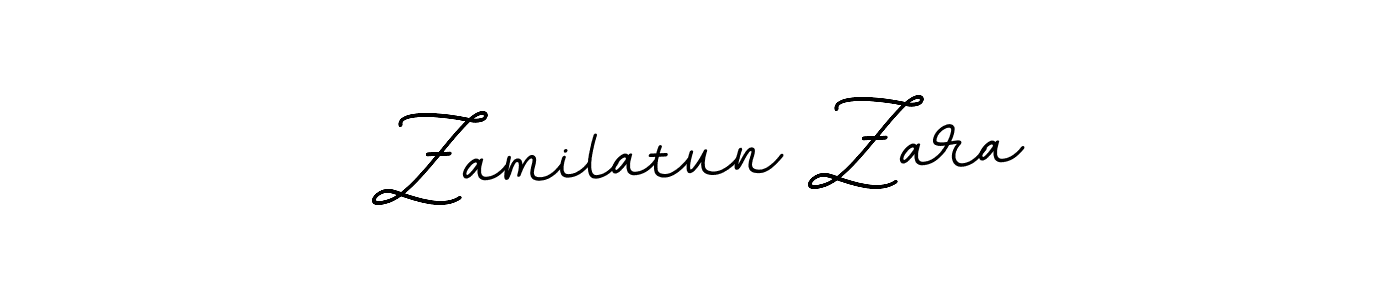 You should practise on your own different ways (BallpointsItalic-DORy9) to write your name (Zamilatun Zara) in signature. don't let someone else do it for you. Zamilatun Zara signature style 11 images and pictures png