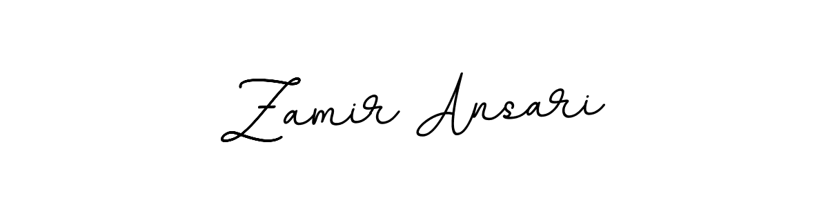 Make a beautiful signature design for name Zamir Ansari. With this signature (BallpointsItalic-DORy9) style, you can create a handwritten signature for free. Zamir Ansari signature style 11 images and pictures png