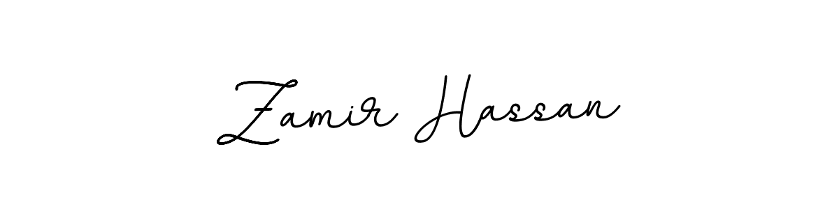 Design your own signature with our free online signature maker. With this signature software, you can create a handwritten (BallpointsItalic-DORy9) signature for name Zamir Hassan. Zamir Hassan signature style 11 images and pictures png