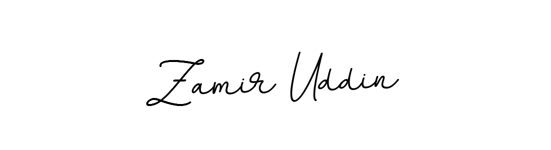How to make Zamir Uddin name signature. Use BallpointsItalic-DORy9 style for creating short signs online. This is the latest handwritten sign. Zamir Uddin signature style 11 images and pictures png
