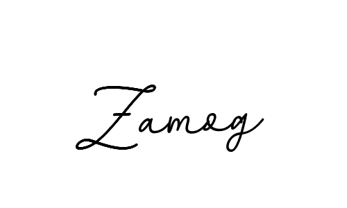 How to make Zamog name signature. Use BallpointsItalic-DORy9 style for creating short signs online. This is the latest handwritten sign. Zamog signature style 11 images and pictures png