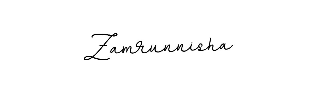 Make a beautiful signature design for name Zamrunnisha. Use this online signature maker to create a handwritten signature for free. Zamrunnisha signature style 11 images and pictures png