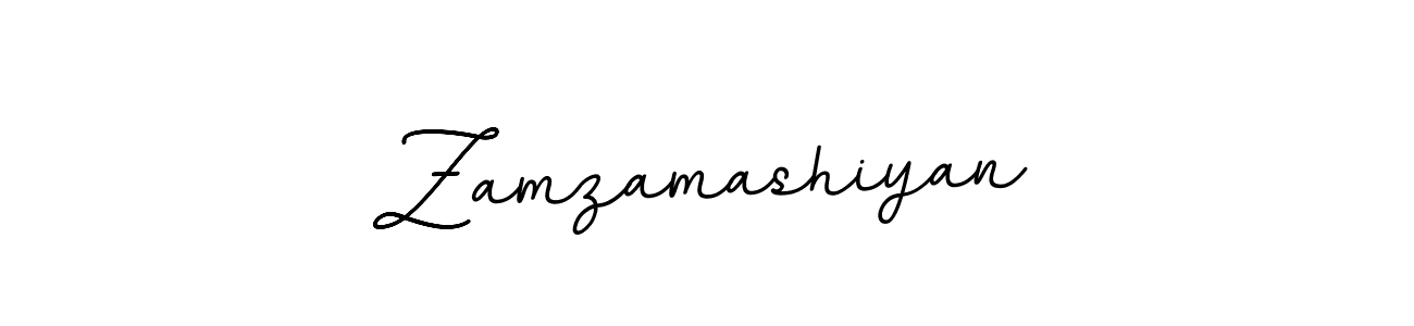 Create a beautiful signature design for name Zamzamashiyan. With this signature (BallpointsItalic-DORy9) fonts, you can make a handwritten signature for free. Zamzamashiyan signature style 11 images and pictures png