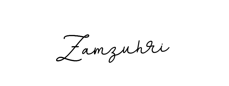 Make a beautiful signature design for name Zamzuhri. With this signature (BallpointsItalic-DORy9) style, you can create a handwritten signature for free. Zamzuhri signature style 11 images and pictures png