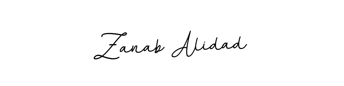 You should practise on your own different ways (BallpointsItalic-DORy9) to write your name (Zanab Alidad) in signature. don't let someone else do it for you. Zanab Alidad signature style 11 images and pictures png