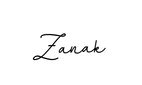 How to make Zanak name signature. Use BallpointsItalic-DORy9 style for creating short signs online. This is the latest handwritten sign. Zanak signature style 11 images and pictures png