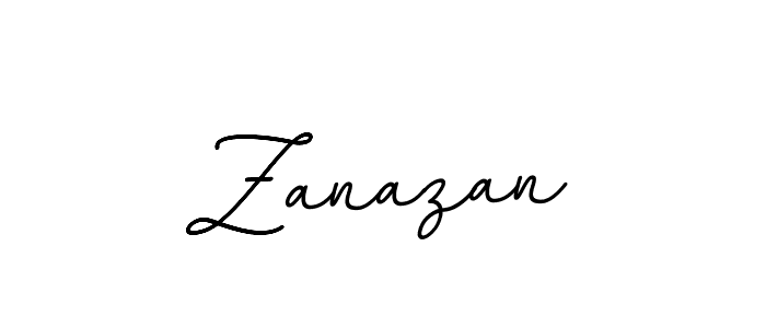 How to make Zanazan name signature. Use BallpointsItalic-DORy9 style for creating short signs online. This is the latest handwritten sign. Zanazan signature style 11 images and pictures png