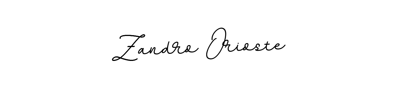 How to make Zandro Orioste name signature. Use BallpointsItalic-DORy9 style for creating short signs online. This is the latest handwritten sign. Zandro Orioste signature style 11 images and pictures png