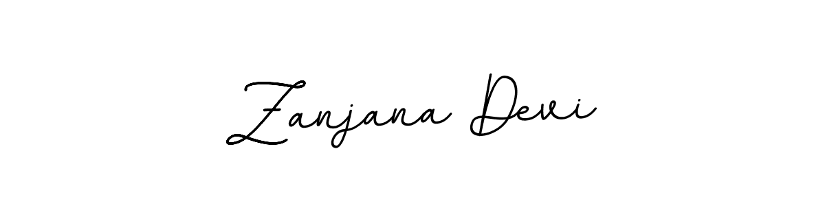 Zanjana Devi stylish signature style. Best Handwritten Sign (BallpointsItalic-DORy9) for my name. Handwritten Signature Collection Ideas for my name Zanjana Devi. Zanjana Devi signature style 11 images and pictures png