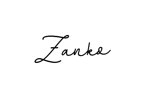 How to make Zanko name signature. Use BallpointsItalic-DORy9 style for creating short signs online. This is the latest handwritten sign. Zanko signature style 11 images and pictures png