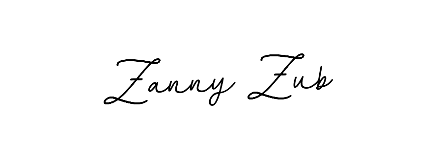 How to make Zanny Zub name signature. Use BallpointsItalic-DORy9 style for creating short signs online. This is the latest handwritten sign. Zanny Zub signature style 11 images and pictures png