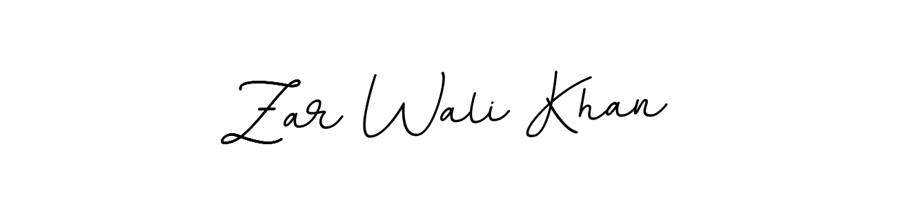 It looks lik you need a new signature style for name Zar Wali Khan. Design unique handwritten (BallpointsItalic-DORy9) signature with our free signature maker in just a few clicks. Zar Wali Khan signature style 11 images and pictures png