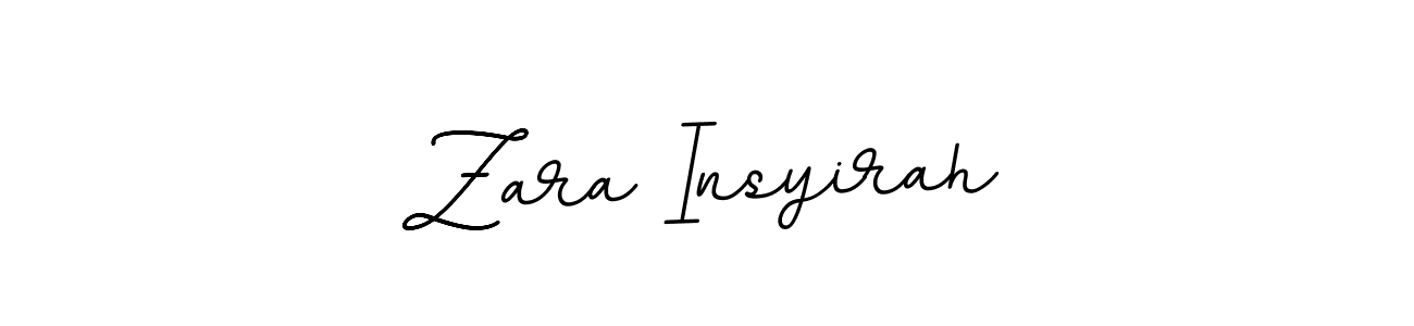 Design your own signature with our free online signature maker. With this signature software, you can create a handwritten (BallpointsItalic-DORy9) signature for name Zara Insyirah. Zara Insyirah signature style 11 images and pictures png