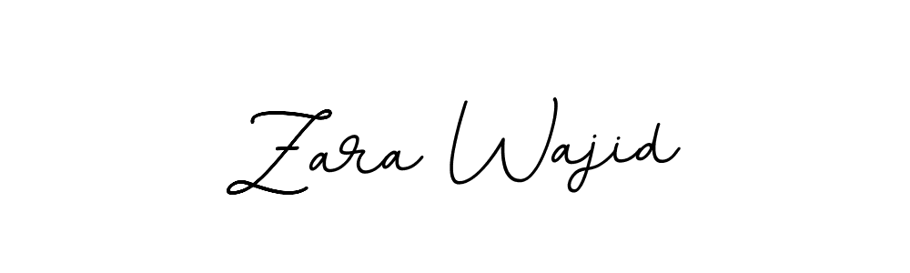Make a beautiful signature design for name Zara Wajid. With this signature (BallpointsItalic-DORy9) style, you can create a handwritten signature for free. Zara Wajid signature style 11 images and pictures png