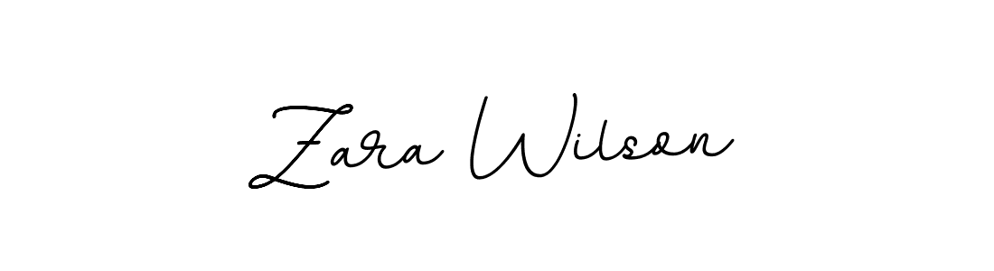 Make a beautiful signature design for name Zara Wilson. With this signature (BallpointsItalic-DORy9) style, you can create a handwritten signature for free. Zara Wilson signature style 11 images and pictures png