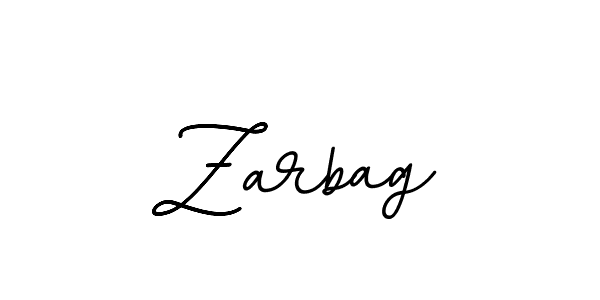 Use a signature maker to create a handwritten signature online. With this signature software, you can design (BallpointsItalic-DORy9) your own signature for name Zarbag. Zarbag signature style 11 images and pictures png