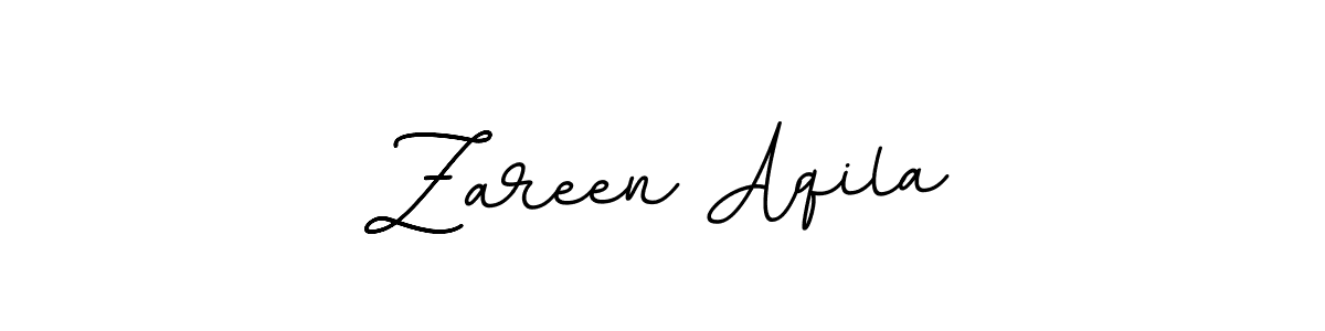 Make a beautiful signature design for name Zareen Aqila. With this signature (BallpointsItalic-DORy9) style, you can create a handwritten signature for free. Zareen Aqila signature style 11 images and pictures png