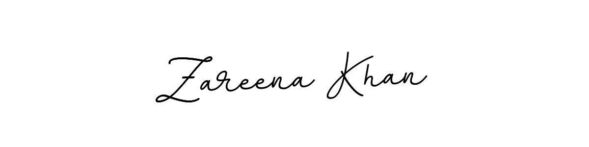 Use a signature maker to create a handwritten signature online. With this signature software, you can design (BallpointsItalic-DORy9) your own signature for name Zareena Khan. Zareena Khan signature style 11 images and pictures png