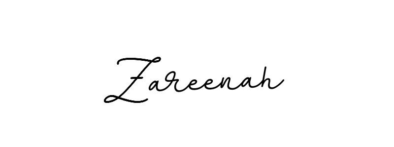 Create a beautiful signature design for name Zareenah. With this signature (BallpointsItalic-DORy9) fonts, you can make a handwritten signature for free. Zareenah signature style 11 images and pictures png