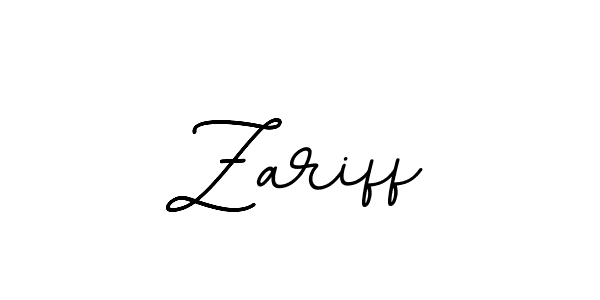 Zariff stylish signature style. Best Handwritten Sign (BallpointsItalic-DORy9) for my name. Handwritten Signature Collection Ideas for my name Zariff. Zariff signature style 11 images and pictures png