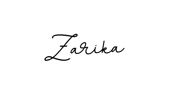 Make a beautiful signature design for name Zarika. With this signature (BallpointsItalic-DORy9) style, you can create a handwritten signature for free. Zarika signature style 11 images and pictures png