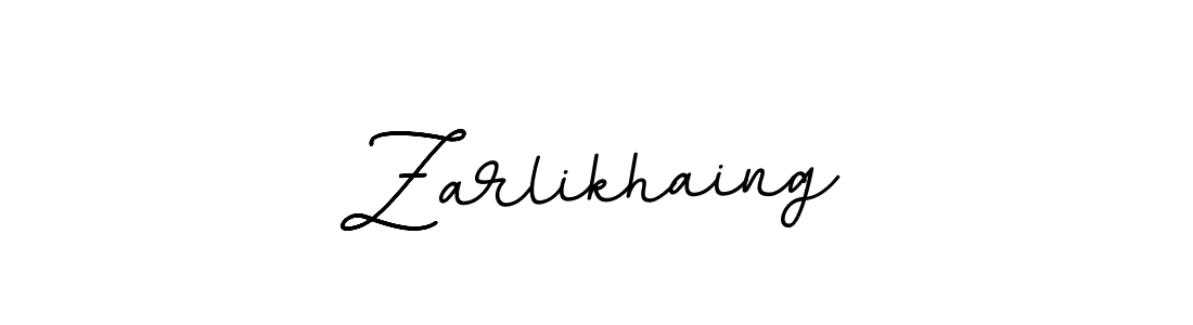 Design your own signature with our free online signature maker. With this signature software, you can create a handwritten (BallpointsItalic-DORy9) signature for name Zarlikhaing. Zarlikhaing signature style 11 images and pictures png