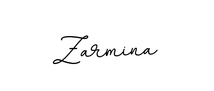 How to make Zarmina name signature. Use BallpointsItalic-DORy9 style for creating short signs online. This is the latest handwritten sign. Zarmina signature style 11 images and pictures png