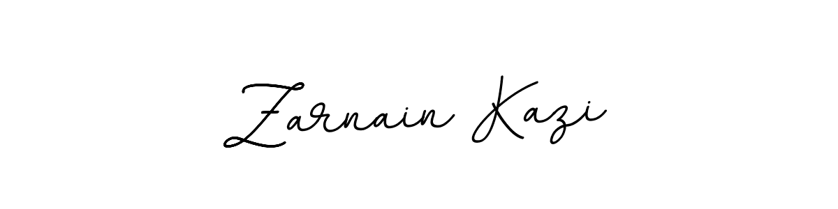 How to make Zarnain Kazi name signature. Use BallpointsItalic-DORy9 style for creating short signs online. This is the latest handwritten sign. Zarnain Kazi signature style 11 images and pictures png