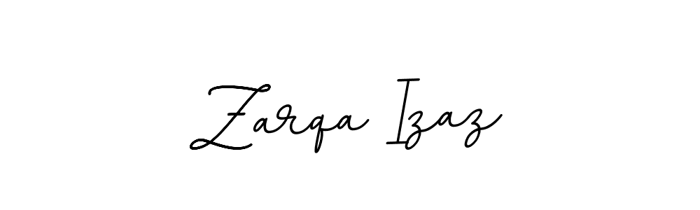 Make a beautiful signature design for name Zarqa Izaz. With this signature (BallpointsItalic-DORy9) style, you can create a handwritten signature for free. Zarqa Izaz signature style 11 images and pictures png