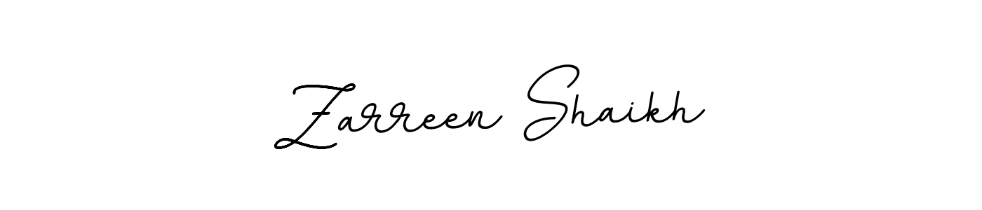 Zarreen Shaikh stylish signature style. Best Handwritten Sign (BallpointsItalic-DORy9) for my name. Handwritten Signature Collection Ideas for my name Zarreen Shaikh. Zarreen Shaikh signature style 11 images and pictures png