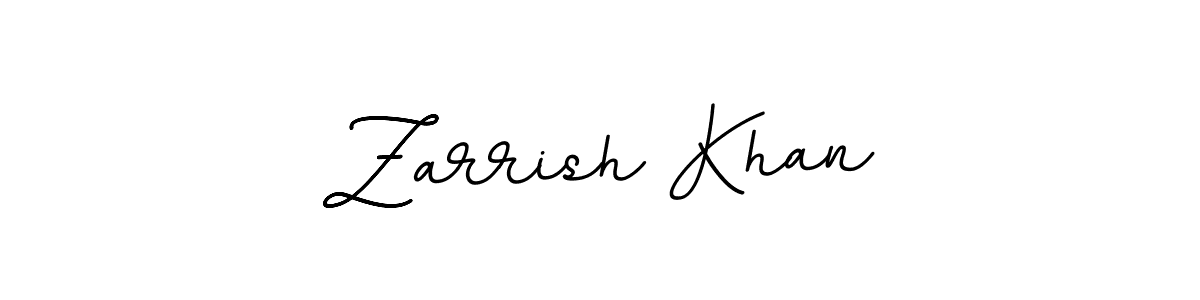 Design your own signature with our free online signature maker. With this signature software, you can create a handwritten (BallpointsItalic-DORy9) signature for name Zarrish Khan. Zarrish Khan signature style 11 images and pictures png