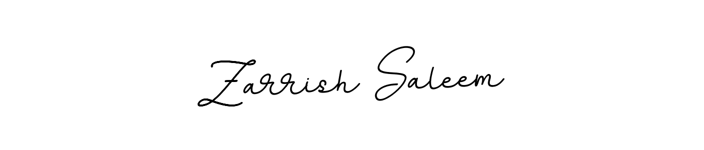 Use a signature maker to create a handwritten signature online. With this signature software, you can design (BallpointsItalic-DORy9) your own signature for name Zarrish Saleem. Zarrish Saleem signature style 11 images and pictures png