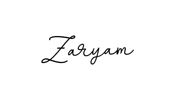 Also we have Zaryam name is the best signature style. Create professional handwritten signature collection using BallpointsItalic-DORy9 autograph style. Zaryam signature style 11 images and pictures png