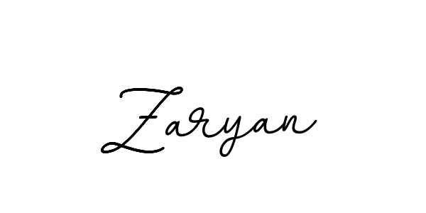 Use a signature maker to create a handwritten signature online. With this signature software, you can design (BallpointsItalic-DORy9) your own signature for name Zaryan. Zaryan signature style 11 images and pictures png