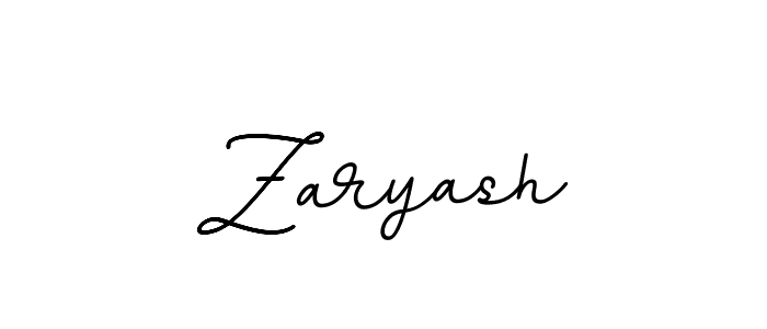 Zaryash stylish signature style. Best Handwritten Sign (BallpointsItalic-DORy9) for my name. Handwritten Signature Collection Ideas for my name Zaryash. Zaryash signature style 11 images and pictures png