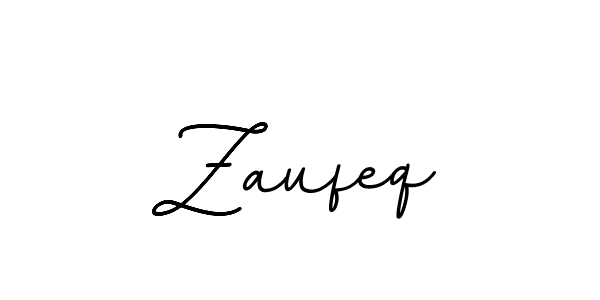 Zaufeq stylish signature style. Best Handwritten Sign (BallpointsItalic-DORy9) for my name. Handwritten Signature Collection Ideas for my name Zaufeq. Zaufeq signature style 11 images and pictures png