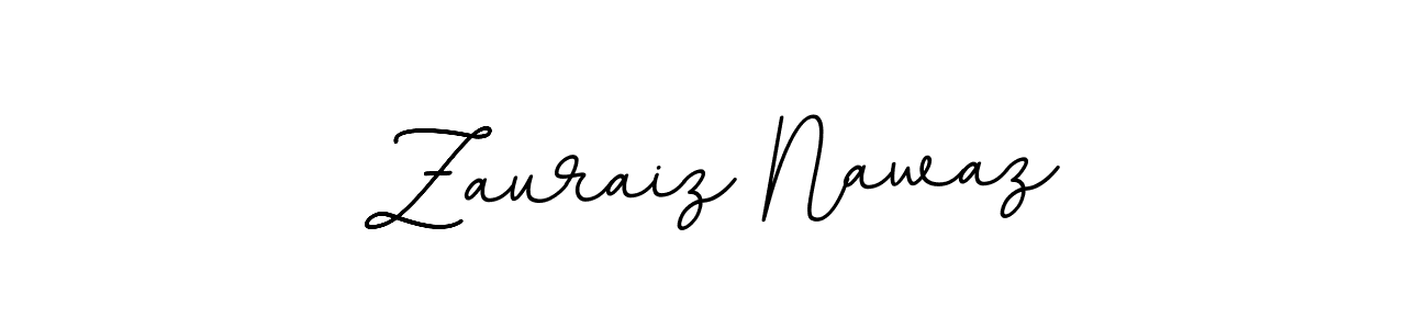 Make a beautiful signature design for name Zauraiz Nawaz. With this signature (BallpointsItalic-DORy9) style, you can create a handwritten signature for free. Zauraiz Nawaz signature style 11 images and pictures png